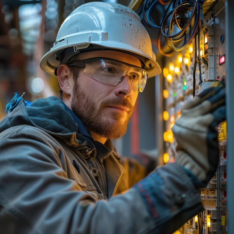 man, electrician, industrial, maintenance, electrical, repair, labor, engineering, work